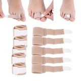 Yosoo Health Gear Zehenstrecker 10 Stück Hallux Valgus Bandage, Zehengepolsterte Bandagen, Zehen Finger Buddy Bänder Zur Korrektur von Krummen, überlappenden, Gebrochenen Zehen, Hammerzehenschienen