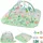 lionelo Inga Multicolor Baby Spielmatte mit Spielbogen, Krabbeldecke ab Geburt, 7 abnehmbare Spielzeuge inkl. Beißring, Sensorik & Motorik Förderung, Baby Activity Gym, weiche Spieldecke