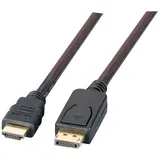 EFB-Elektronik EFB K5561SW.2V2 DisplayPort/HDMI Kabel FullHD A-A St-St, 2m, schwarz