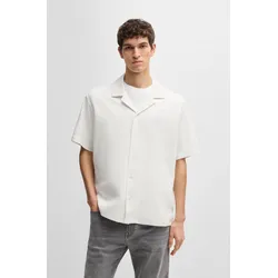 BOSS ORANGE Kurzarmshirt »Pe_waffleshirt«, mit Ton-in-Ton Logo BOSS ORANGE Natural106 S