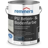 Remmers PU Beton- und Bodenfarbe, anthrazit, seidenmatt, 5 Liter, Betonfarbe, für Beton/Estrich/Zementfaserplatten, belastbar und chemikalienbeständig