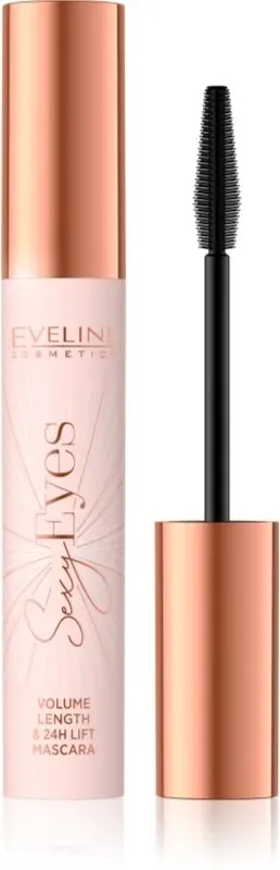 Eveline Cosmetics Sexy Eyes Mascara für Volumen, Schwung und das Teilen der Wimpern Black