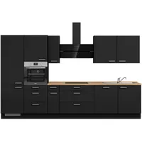 Nobilia Küchenzeile Touch II 360 cm schwarz