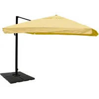 Mendler Gastronomie-Ampelschirm HWC-A96, Sonnenschirm, 3x4m (Ø5m) Polyester/Alu 26kg ~