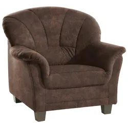 Home affaire Sessel »Camelita auch in Leder«, 4 Bezugsstoffe zur Auswahl Home affaire mokka