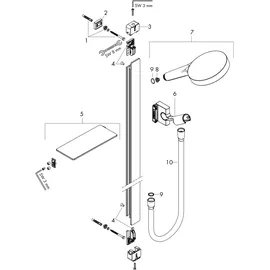 Hansgrohe Rainfinity 130 3jet EcoSmart chrom 27672000