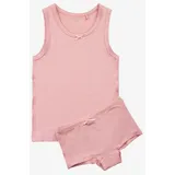MINYMO - Unterwäsche-Set Bamboo – SCHLEIFCHEN 2-teilig in misty rose, (524) 92