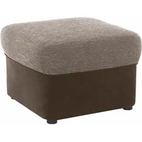 DOMO collection Polsterhocker Sarafina 61 x 40 x 61 cm Braun/Beige