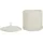Beliani Aufbewahrungskorb 2er Set 33 x 33 x 33 cm Weiß