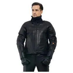 Aramen Herren Leder-Jacke schwarz 48
