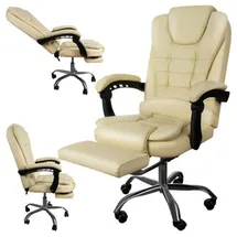 MT MALATEC MALATEC Chefsessel Kunstleder Beige