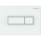 Vigour TEES WC-Betätigungsplatte für 2-Mengenspülung, weiß -