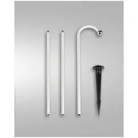 Fabas Luce LED Outdoor Akkuleuchte Set inkl. Erdspieß 3W 3000K dimmbar Metall 3742-72-102 weiß
