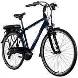 Agon Avesa E Bike Trekkingrad Damen Herren ab 155 cm mit Nabenmotor Pedelec Trekking Fahrrad mit 21 Gang und Beleuchtung StVZO