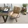 Massivmoebel24 Polsterstuhl Leder beige