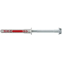 fischer 562152, Spreizdübel, Beton, Gipsblock, Mauerwerk, Nylon, Grau, Verzinkte