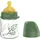 Nip – Weithalsflasche | Babyflasche mit Ventil für optimalen Lufteinstrom und zwei Naturkautschuk-Trinksauger. Stillfreundliche Babyflasche aus bruchfestem Glas | Gr. S, 120ml, Grün