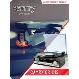 Camry CR 1113, Halbautomatisch, Schwarz, Chrom, Holz 33,45 RPM, 33,45,78 RPM, AM,MF,PLL