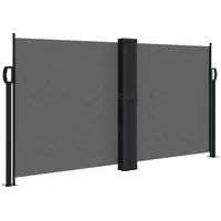 vidaXL Seitenmarkise Ausziehbar Anthrazit 120x1200 cm