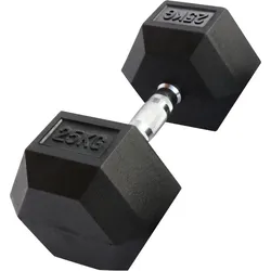 Hex Kurzhanteln “Dumbbells” aus Gummi 25kg