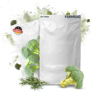 Dschinni DryFerm - revolitionärer Dry Bag Reife- & Trocknungsbeutel I Kräuter trocknen All in One Lösung, Wirkstoff Booster, minimaler Geruch, schimmelsicher & energiesparend I 3er Set (30cm x 50cm)