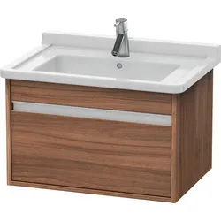 Duravit Waschtischunterschrank wandhängend „Ketho“ 80 × 41 × 45,5 cm in Nussbaum Natur