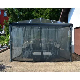 CANOPIA Moskitonetz für Pavillon 1 x 3,6 x 2,17 m Grau