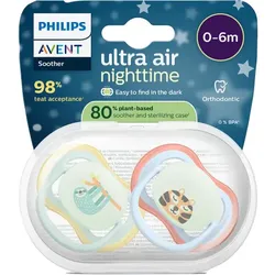 Philips Avent Ultra Air Schnuller Nighttime 0-6M, Light Blue