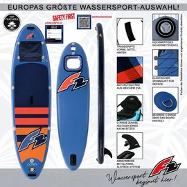 F2 SUP Board Stand Up Paddle Board Ocean Sight 354 x 11,6 x 12 cm Blau