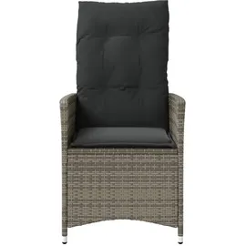vidaXL Gartensessel mit Kissen 59 x 73 x 92 cm grau 2 St.