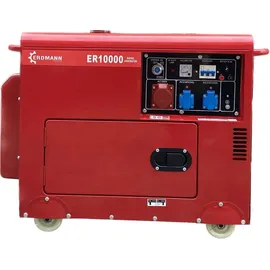 DEKO VERTRIEB BAYERN Premium Diesel Stromerzeuger 10kW+Batterie E-Start Generator 296ccm 2x220V+1x380