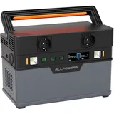 ALLPOWERS Tragbare Powerstation 606Wh 164000mAh, 700W Hochleistungsbatterie Solargenerator, Batterie Mobiler Stromspeicher für Draussen Garten Party Reise Camping Wohnmobil Notfall Power Station