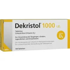 DEKRISTOL 1.000 I.E. Tabletten 100 St
