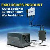 SOLAR-HOOK etm Anker SOLIX Solarbank E1600 Solarspeicher 1600Wh mit Deye Wechselrichter 800W WIFI mit Relais und AC Anschlusskabel