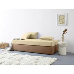 Polsterliege MAINTAL "Diana", braun (cappuccino), B:93cm L:203cm, Komplettbetten