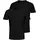 Only & Sons "ONSBASIC SLIM O-NECK 2-PACK NOOS", Herren, Gr. L, pack:2schwarz, Single Jersey, Obermaterial: 95% Baumwolle, 5% Elasthan, unifarben, schmal normal, Rundhals, Shirts T-Shirt