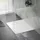 luxebath Duschwanne 90x80 cm Weiß mit Ablaufgarnitur, SMC Duschtasse Brausewanne H:30 mm, Design Brausetasse Anti-Rutsch-Oberfläche in Schieferoptik