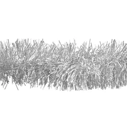 3m Weihnachtsgirlande 10cm Lamettagirlande Weihnachtsbaumgirlande Dekogirlande Weihnachten Christbaumgirlande Lametta Girlande Fasching Silber