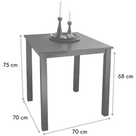 woodroom Kota 70 x 75 x 70 cm schwarz