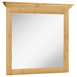Home Affaire Spiegel "Livana", weiß, B:80cm H:80cm T:8cm, Massivholz, Spiegel, FSC zertifiziertes Massivholz