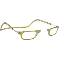 CliC Eyewear Herren-Lesebrille XL | Lesebrille mit Magnet | Lesebrille aus Polycarbonat | Flexible Presbyopie-Brille (1.0, Gelb) - 1.0
