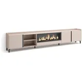 SKRAUT HOME Lowboard 315x61 cm Beige Holzwerkstoff