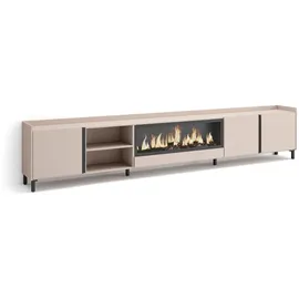 SKRAUT HOME Lowboard 315x61 cm Beige Holzwerkstoff