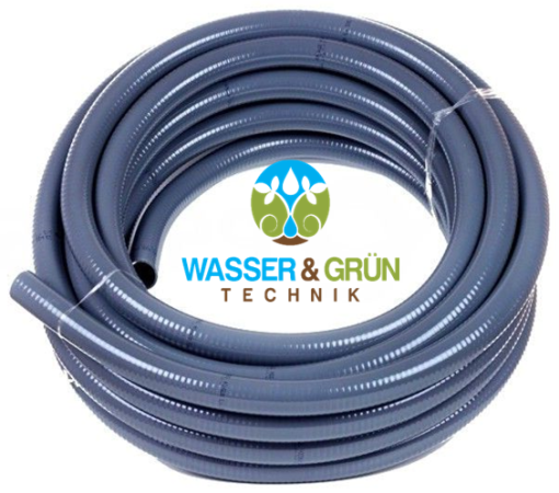 PVC Flexschlauch für PE-Rohr Klemmverschraubung und kleben, PVC Schlauch für PE-Verschraubungen und zum kleben Typ: GrünFlex (PVC Flexschlauch Rolle: 25 mm x 15 mm - 25 m/Rolle - GrünFlex PVC)