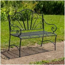 Hti-Living Gartenbank 108 x 55 x 97 cm Schwarz