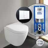 Villeroy & Boch Subway 2.0 Compact Komplett-SET Wand-WC mit neeos Vorwandelement,, 5606R0R1+16791WH#SET,
