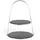 Echtwerk Etagere, mit 2 Ebenen Naturschiefer und Bügelgriff, Schieferplatten 25/ 30cm