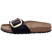 Birkenstock Madrid Big Buckle BF Patent Bl Pantolette schwarz 43 EU