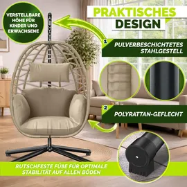tillvex Hängesessel Taupe