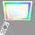 Telefunken LED Panel LED Deckenleuchte, Deckenlampe dimmbar, inkl. Fernbedienung, RGB Funktion, 24 Watt, 2400lm, Timerfunktion, 445x445x63mm (LxBxH), 318806TF,